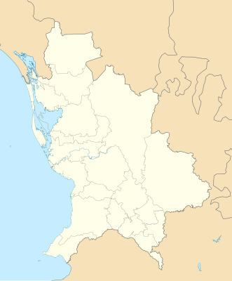 Mapa de localización de Nayarit