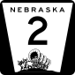 Nebraska state route marker