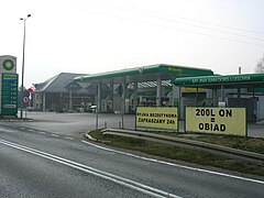 Stacja paliw przy DW948 w Nowej Wsi