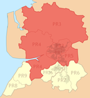 Areas outside of the Preston City Council boundaries [ edit ]