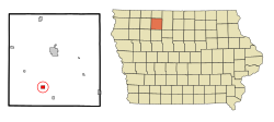 Vị trí trong Quận Palo Alto, Iowa