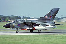 Third Tornado prototype P.03 (XX947) at RAE Farnborough, August 1980 Panavia Tornado GR1, UK - Air Force AN1390711.jpg