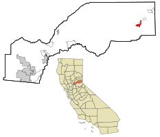 Location in Placer County and the state of California