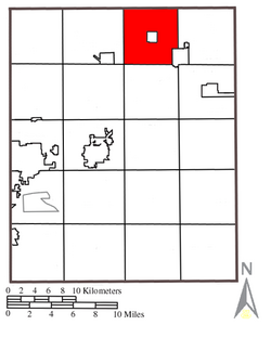 Location within Portage County