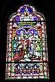 San Leobino che cura gli ammalati, vetrata di Eugène-Stanislas Oudinot, Rambouillet.