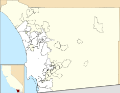 Barrett Dam is located in San Diego County, California