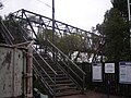 Opposite end of the footbridge to the previous picture, showing the decrepit nature of the station. This entrance is closest to the town.