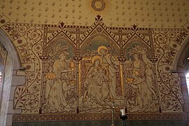 Adoración de los Reyes Magos, detalle del presbiterio
