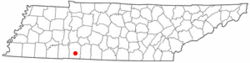 Location of Collinwood, Tennessee