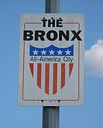 The Bronx - All-America City sign