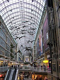 Toronto Eaton Centre, the largest shopping mal...