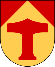 Thorshammer im Wappen der südschwedischen Gemeinde Torsås