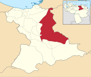 Location in Anzoátegui