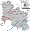Lage der Verwaltungsgemeinschaft Ries im Landkreis Donau-Ries