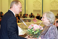 Vladimir Putin və Tatyana Lioznova