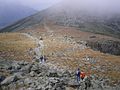 The saddle between Mt. Washington and Mount Clay