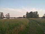 Het eiland De Welle met de Hank (L) en IJssel (R)