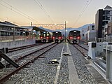 駅構内の留置線（2022年7月）