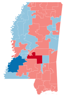 2023 Mississippi State Senate election results map.svg