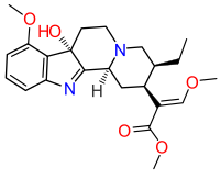 Stereo, Kekulé, skeletal formula of 7-hydroxymitragynine with an explicit hydrogen added