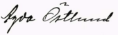 signature d'Agda Östlund