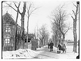 De Amstelveenseweg ter hoogte van de Kalfjeslaan; 1891. Foto: Jacob Olie.