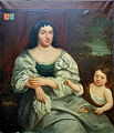 Portrait d'Anne Cazet de Vautorte, épouse de Séraphin du Tillet, et son fils Élie du Tillet.