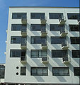 Aripa clădirii destinată scenei, clădirea Bauhaus, Dessau.