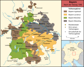 Localização de Baviera-Landshut