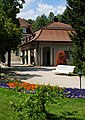 Quellhaus (Wettinquelle) und Wandelgang (Einzeldenkmal zu ID-Nr. 09302147)