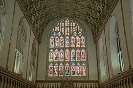 The stained glass windows in the chapter-house CANTERBURY CATHEDRAL GLASS C7471.jpg