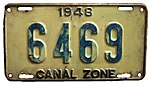 Зона канала 1948 License Plate.jpg