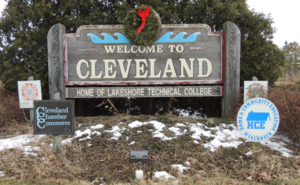 Cleveland WI Sign.png