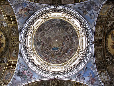 Affreschi di Giovanni Battista Beinaschi nella cupola dei Santi Apostoli a Napoli (1680)