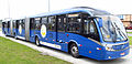 Image 265Curitiba Neobus bodied bi-articulated Volvo B12M running with 100% biofuel. At 28 metres, it is one of the world's longest buses. Each section features train-like doors for rapid exchange of people. (from Bi-articulated bus)