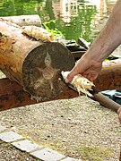 Enlèvement des copeaux percés après quelques tours