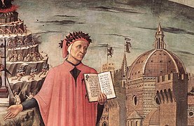 Dante rappresentato da Domenico di Michelino, 1465