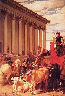 The Sack of Rome by Evariste Vital Luminais (1821-1896). New York, Sherpherd Gallery. Evariste-Vital Luminais - Le Sac de Rome.jpg