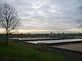 The filter beds at Coppermills Treatment Works