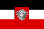 Voorgestelde vlag van Duits-Oos-Afrika (nooit gebruik), 1914.