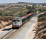 Freight train in Portugal