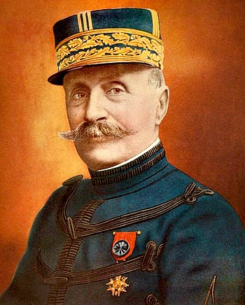 English: Hand-colored photograph of French Gen...
