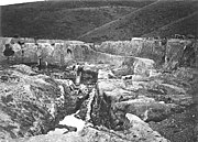 Goldabbau in Gabriel’s Gully, um 1875