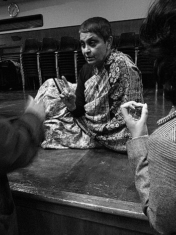 English: Gayatri Chakravorty Spivak at Goldsmi...