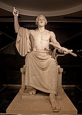 George Washington, 1840, by Horatio Greenough George Washington Greenough statue.jpg