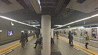 Hibiya Line platforms, 2019
