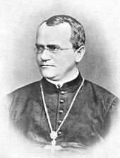 Gregor Mendel, an Augustinian friar and scientist, who developed theories on genetics for the first time. Gregor Mendel Monk.jpg