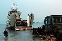 HMAS Balikpapan during an exercise in 2007