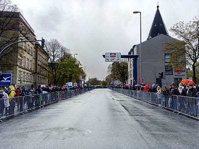 Die Lauftrecke kurz vor Start.