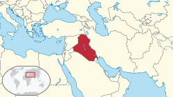 Location of Iraq